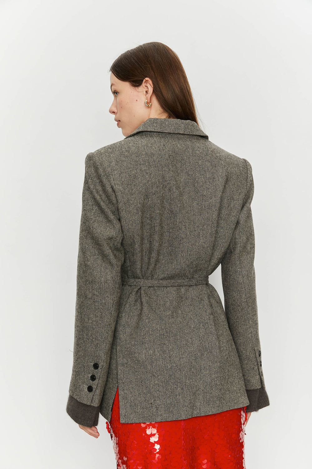 BLAZER LANA CON CINTURA