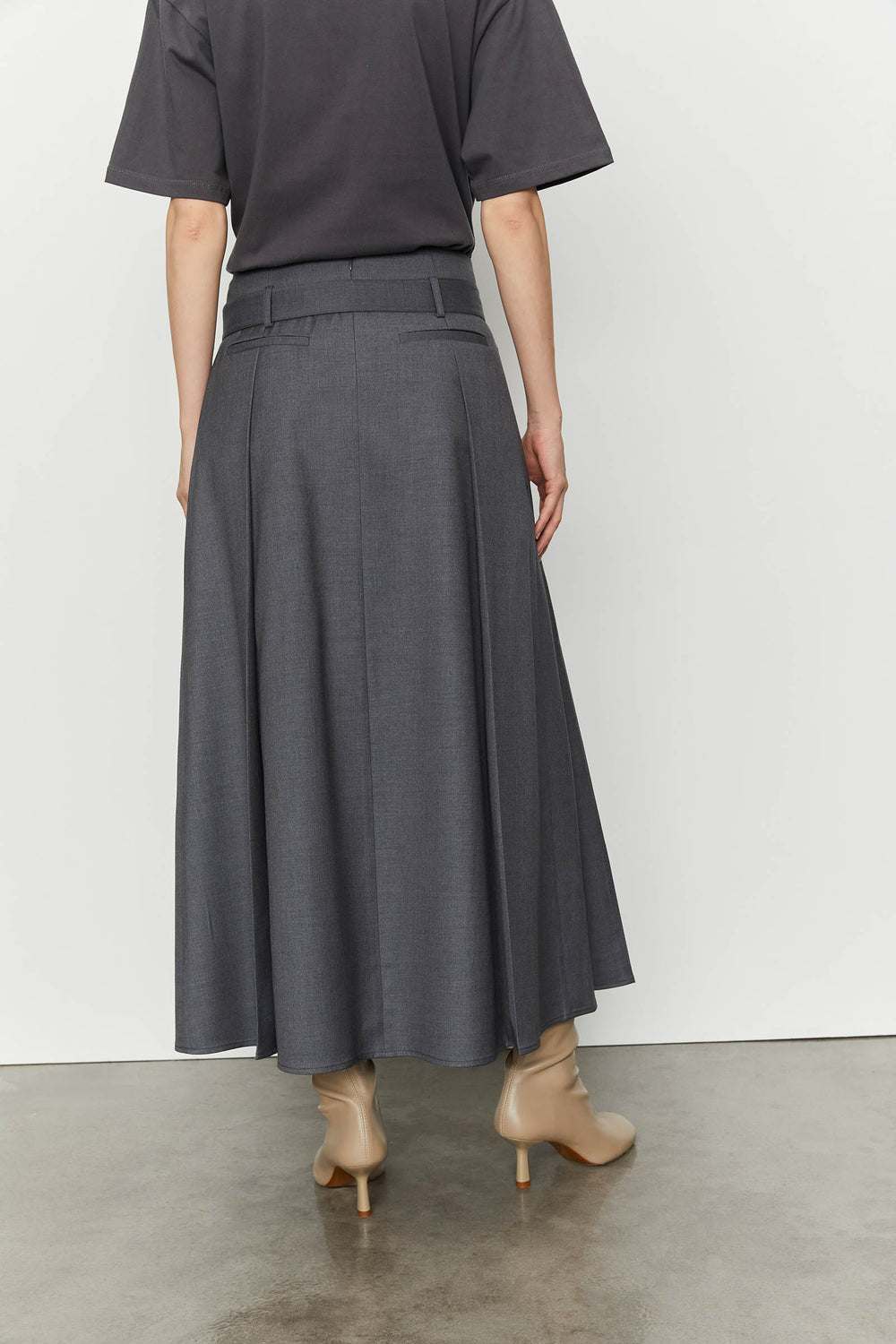 GONNA ANTRACITE PLISSE