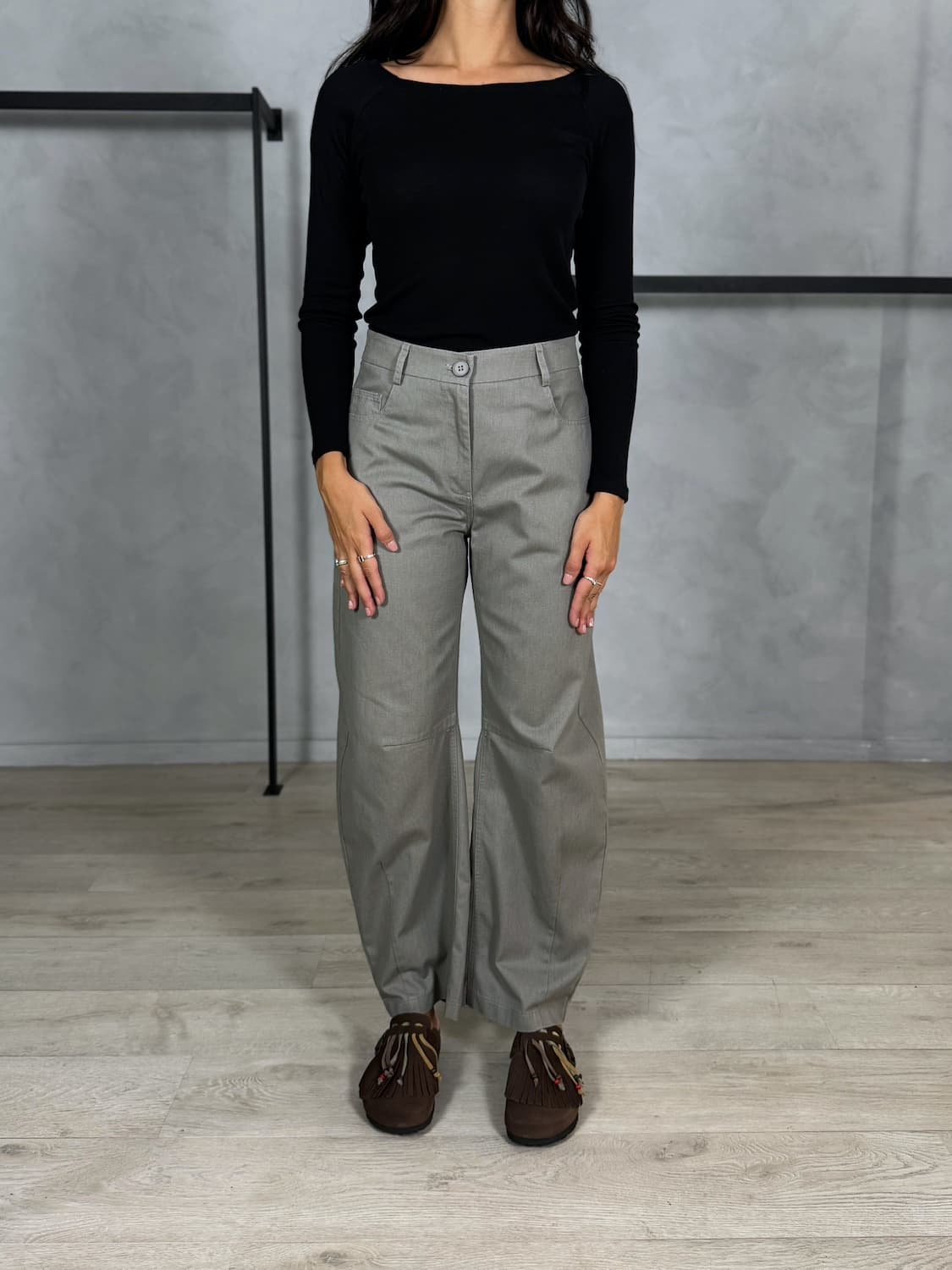 PANTALONE DRILL COTONE BAGGY