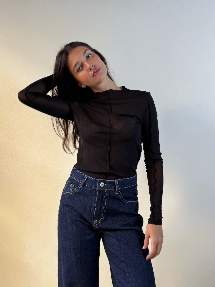 T-SHIRT DUE PEZZI IN MESH
