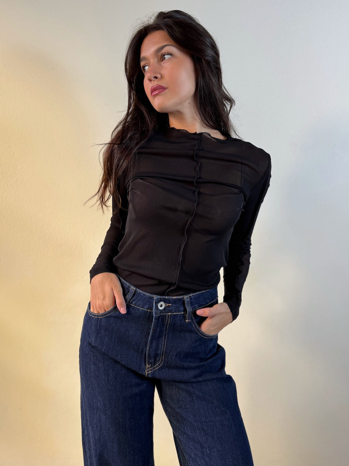 T-SHIRT DUE PEZZI IN MESH