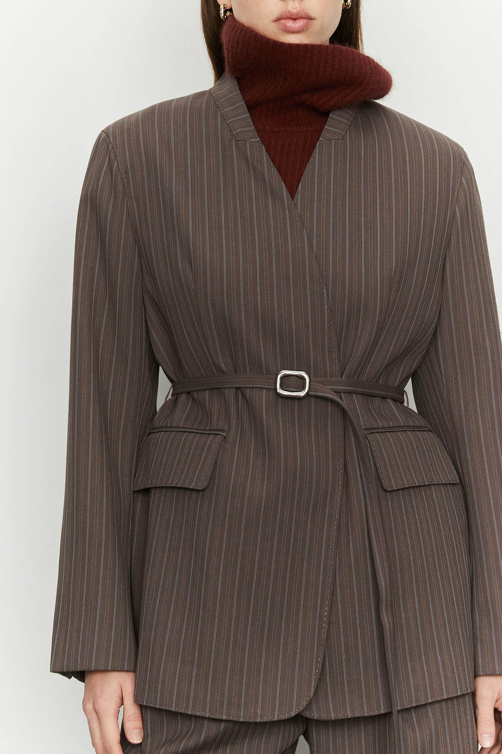 BLAZER SENZA COLLO MICRORIGA