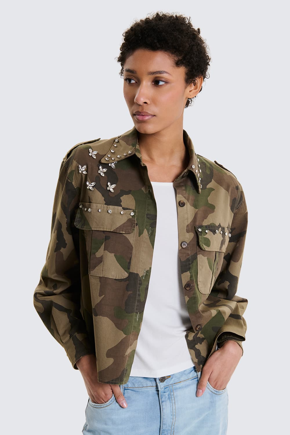 Giacca Strass Camo