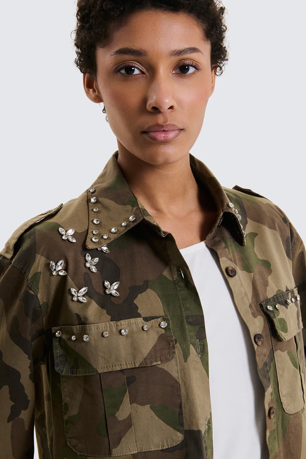 Giacca Strass Camo