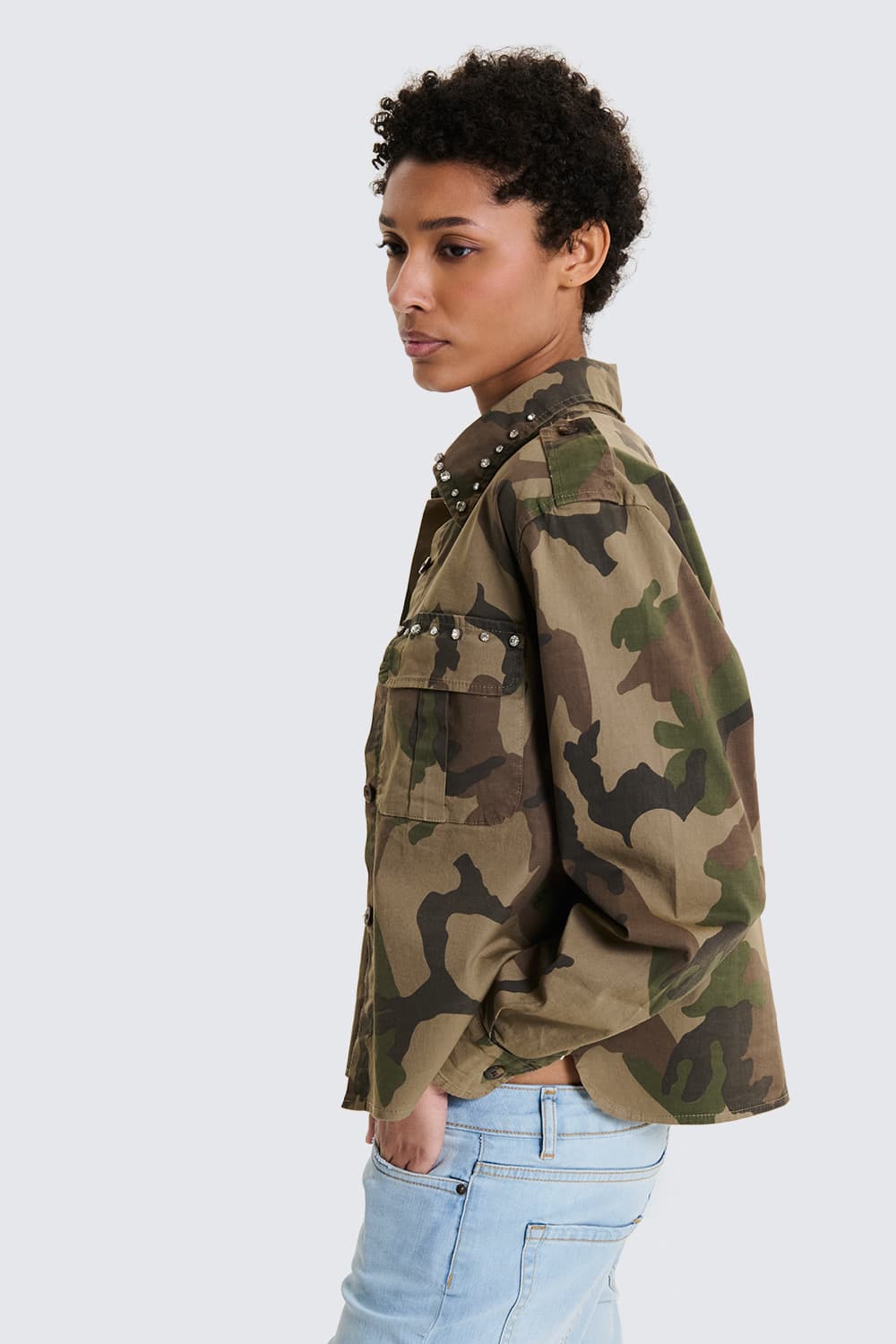Giacca Strass Camo