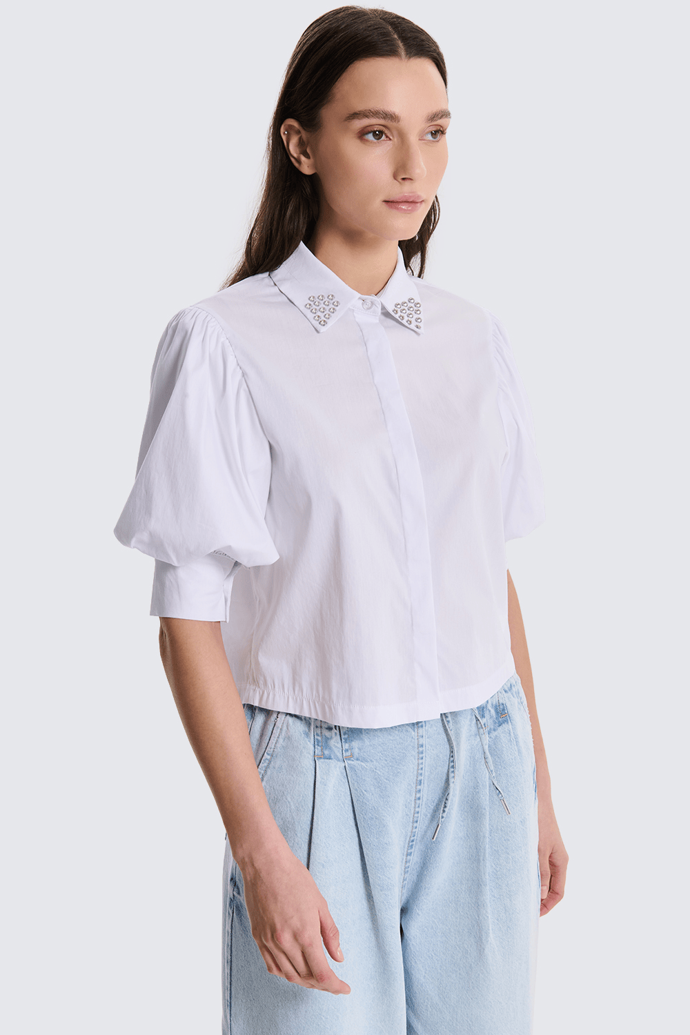 Camicia Sbuffo Strass