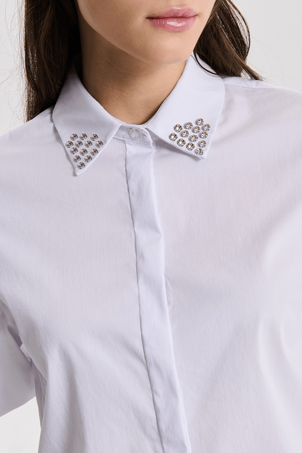 Camicia Sbuffo Strass