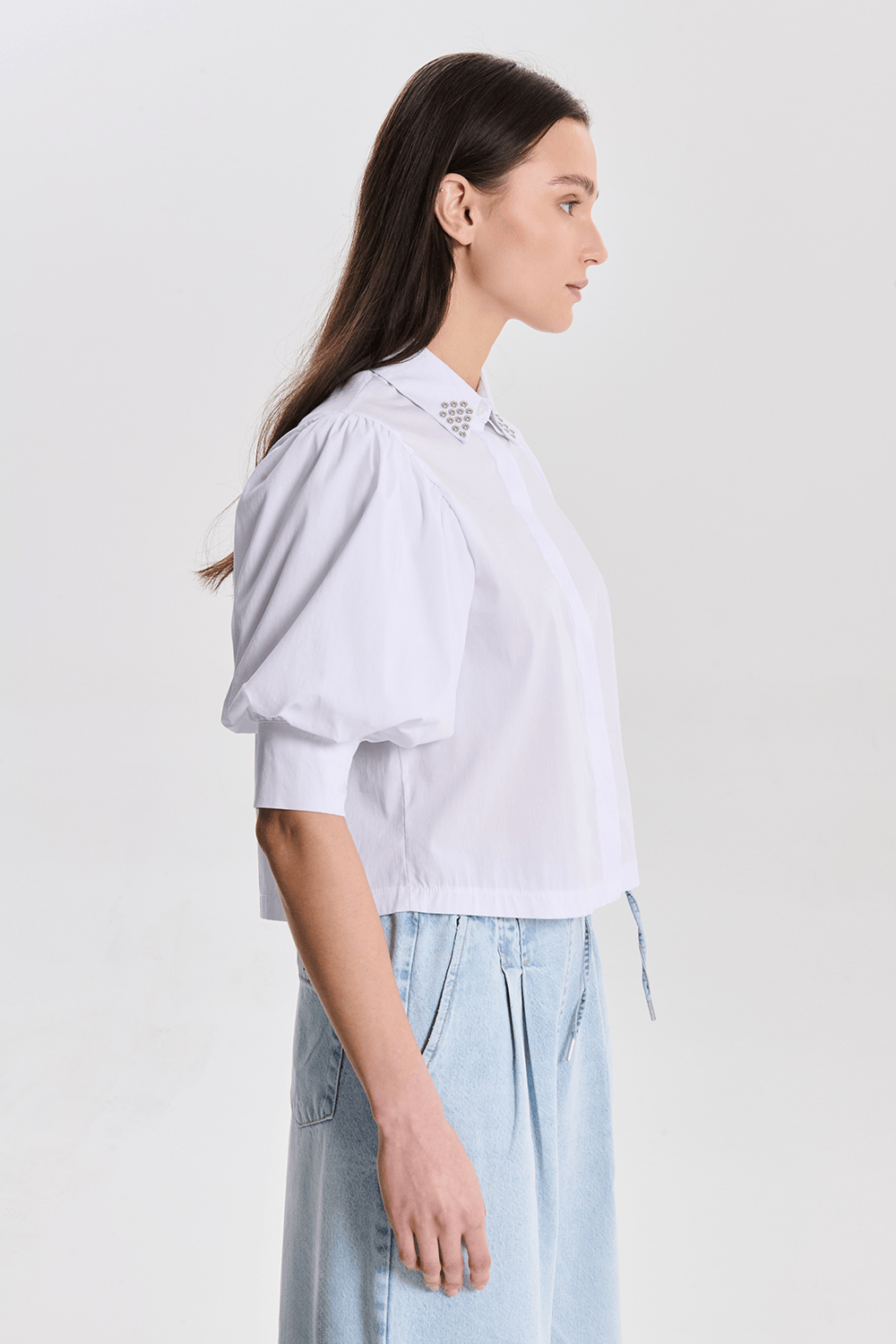 Camicia Sbuffo Strass