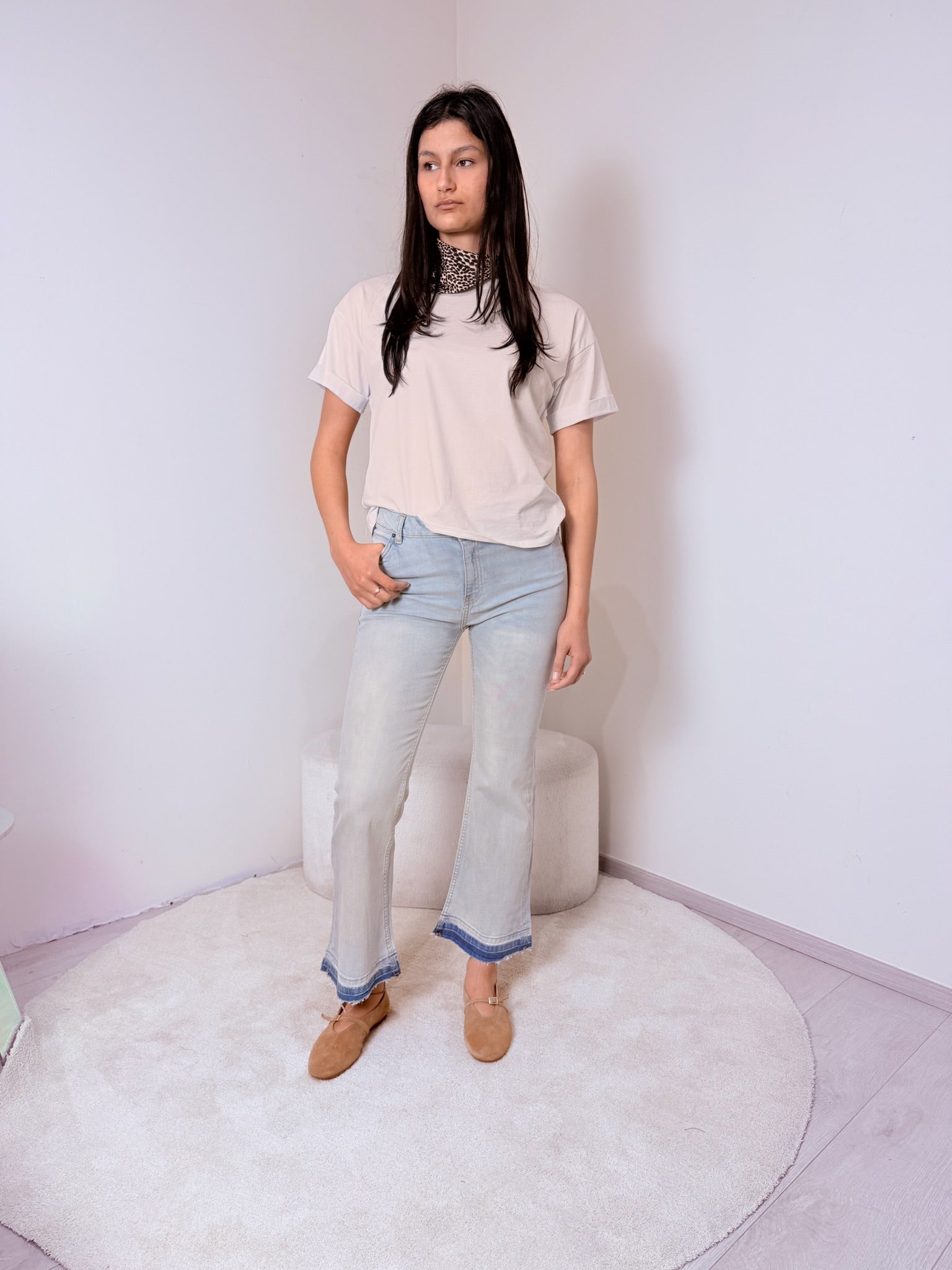 Jeans Flare Crop - St. Tropez