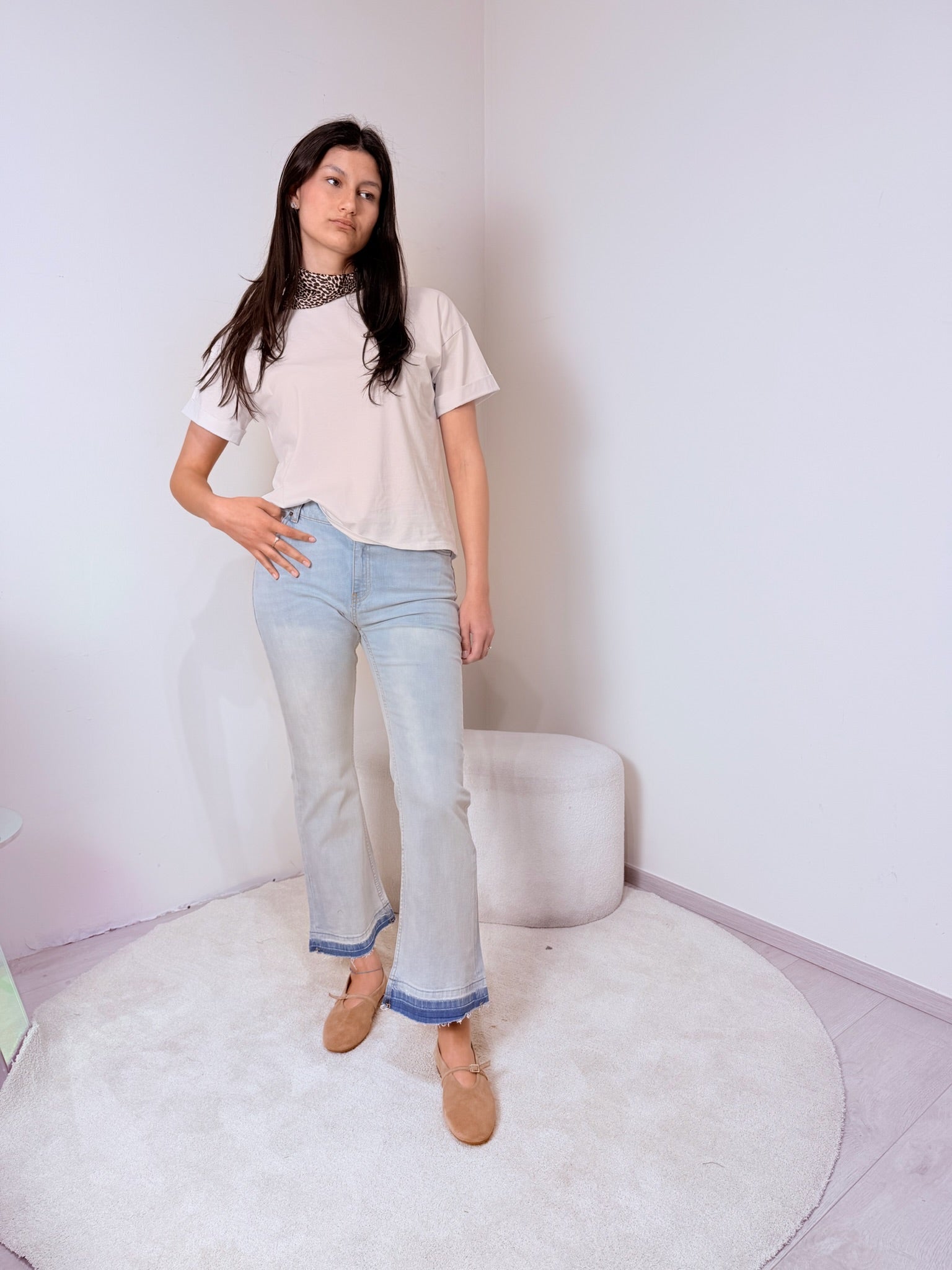 Jeans Flare Crop - St. Tropez