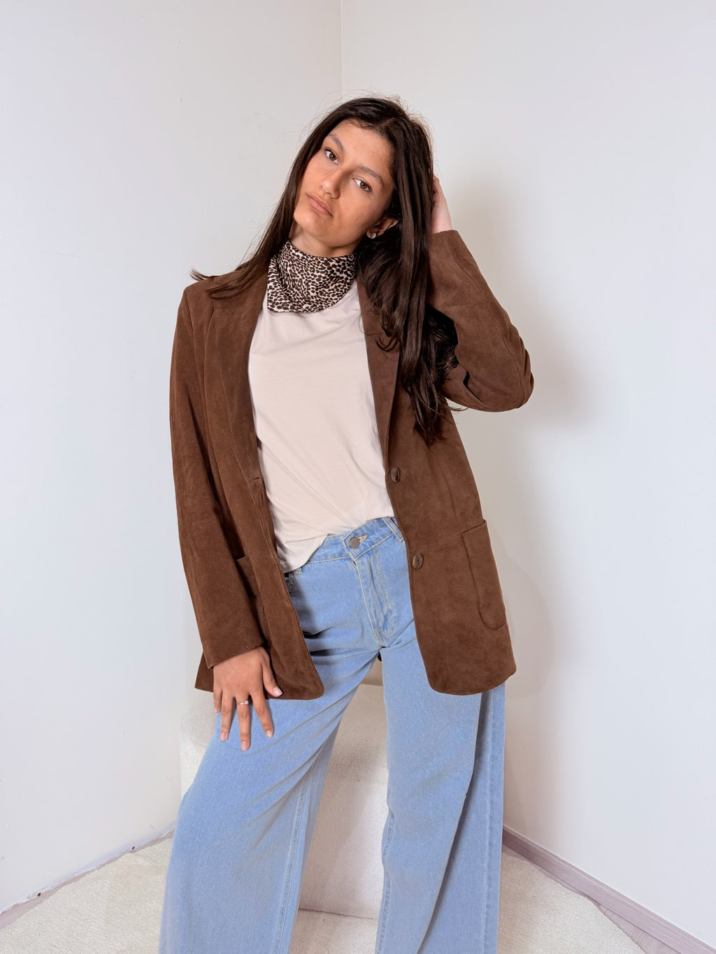 Giacca Blazer Camoscio