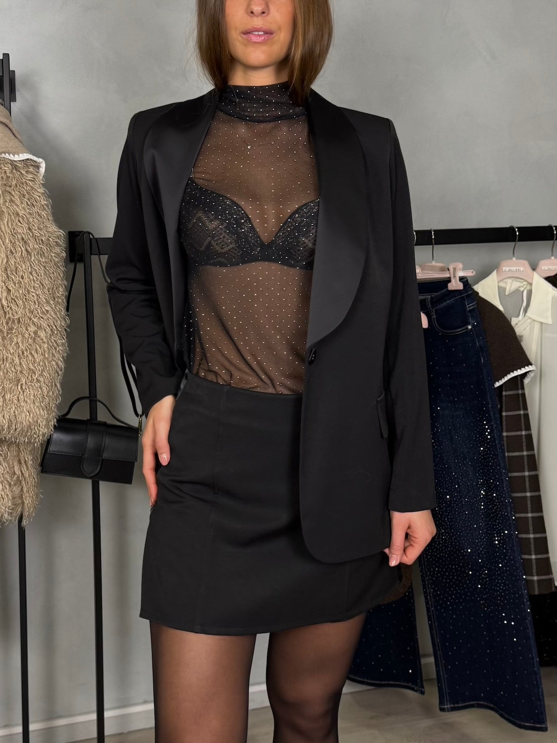 T-SHIRT TRASPARENTE BORCHIE