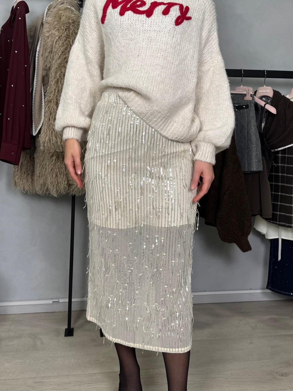 LONGUETTE CON PAILLETTES