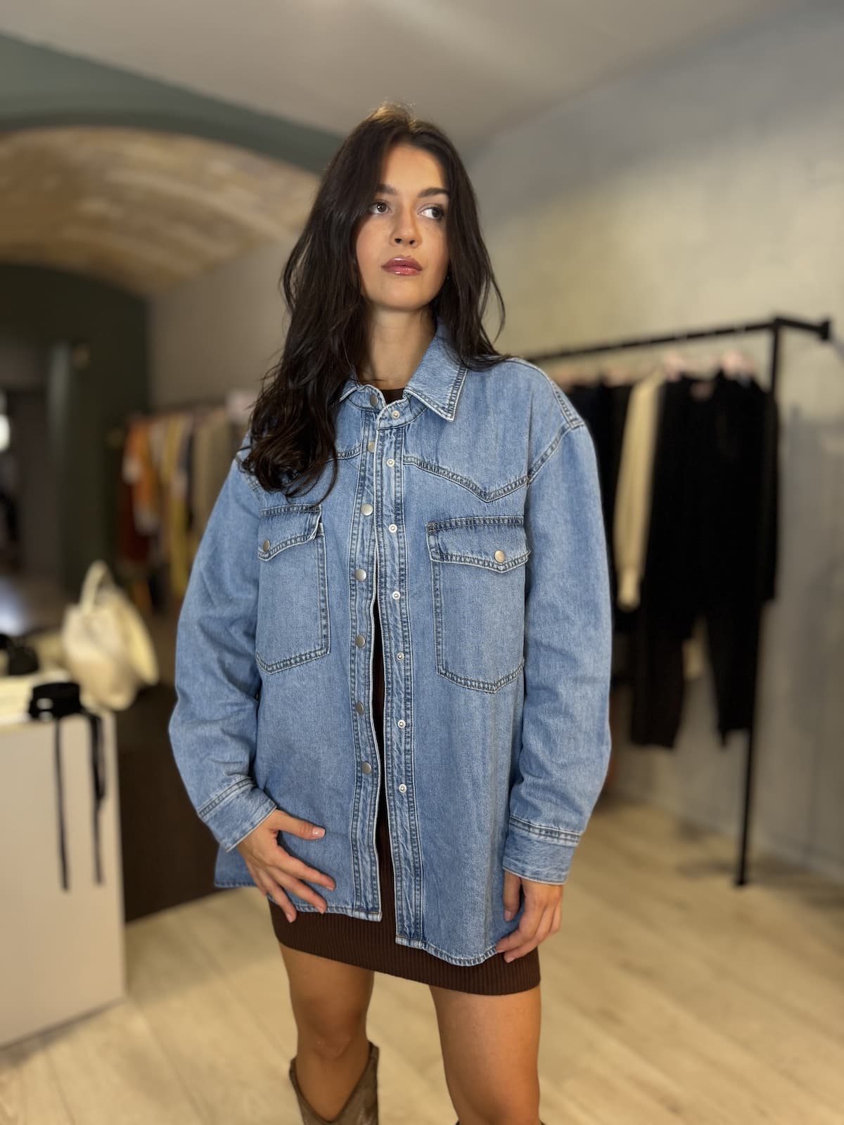 CAMICIA DENIM OVER