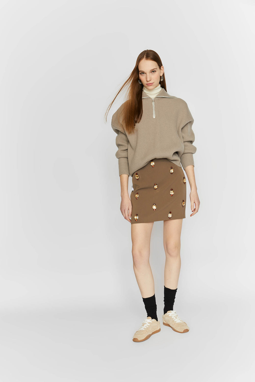 MAGLIONE COLLO A ZIP