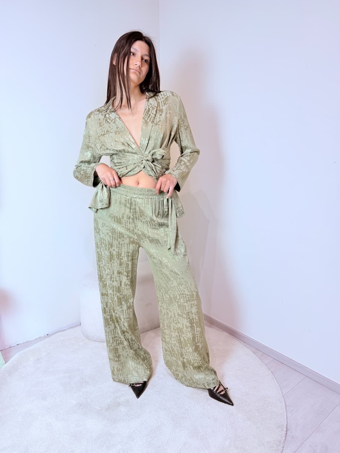 Pantalone Devorè Raso