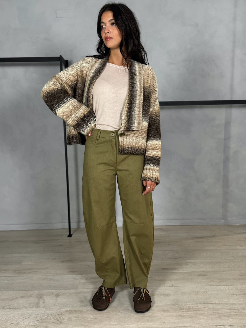 PANTALONE DRILL COTONE BAGGY