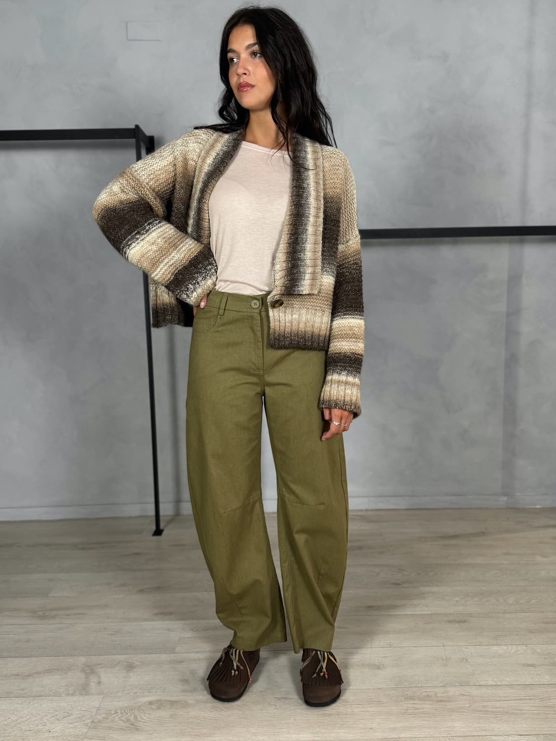 PANTALONE DRILL COTONE BAGGY