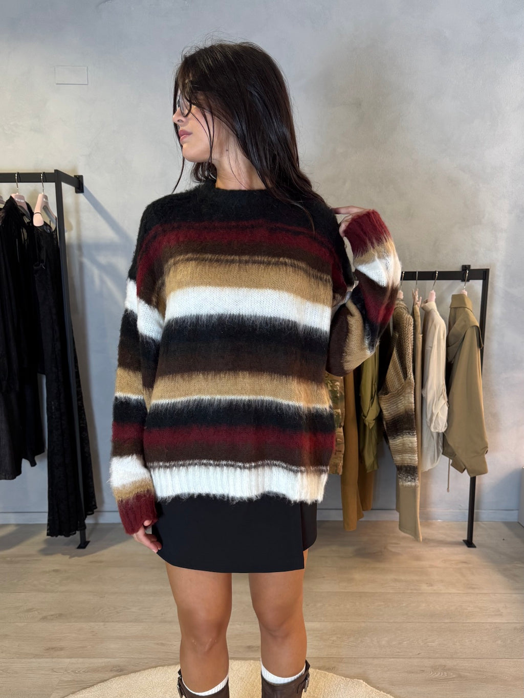 MAGLIONE SPAZZOLATO