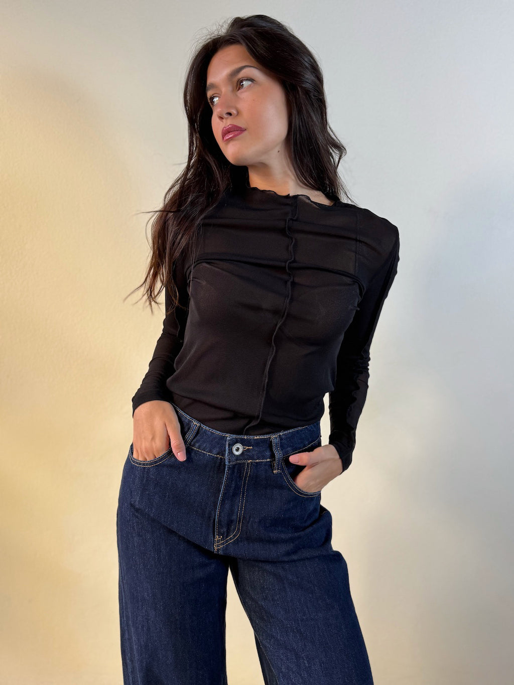 T-SHIRT DUE PEZZI IN MESH
