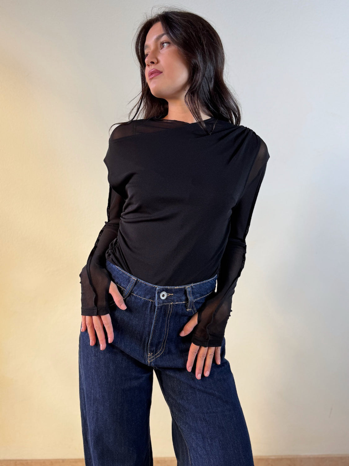 T-SHIRT DUE PEZZI IN MESH