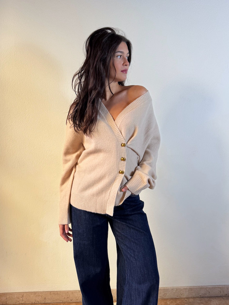 CARDIGAN CON ALLACCIATURA LATERALE