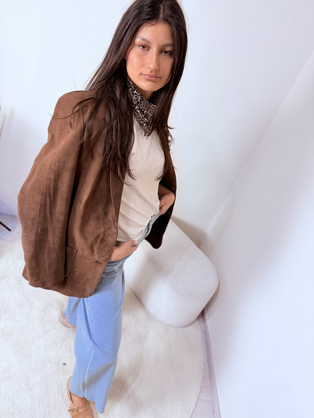 Giacca Blazer Camoscio