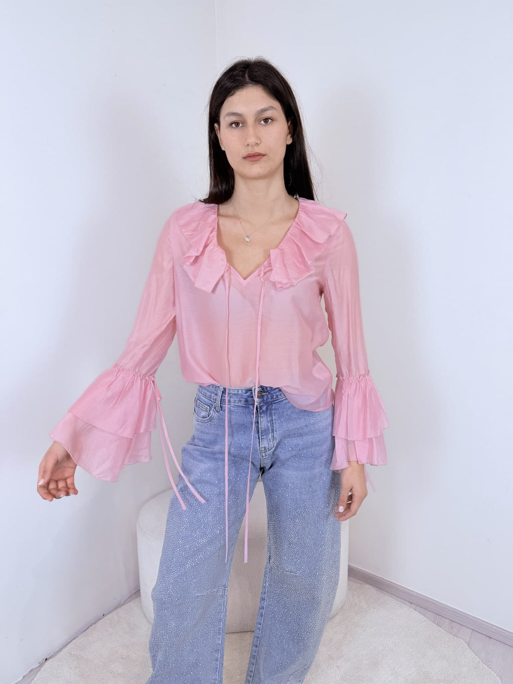 Camicia Rouches