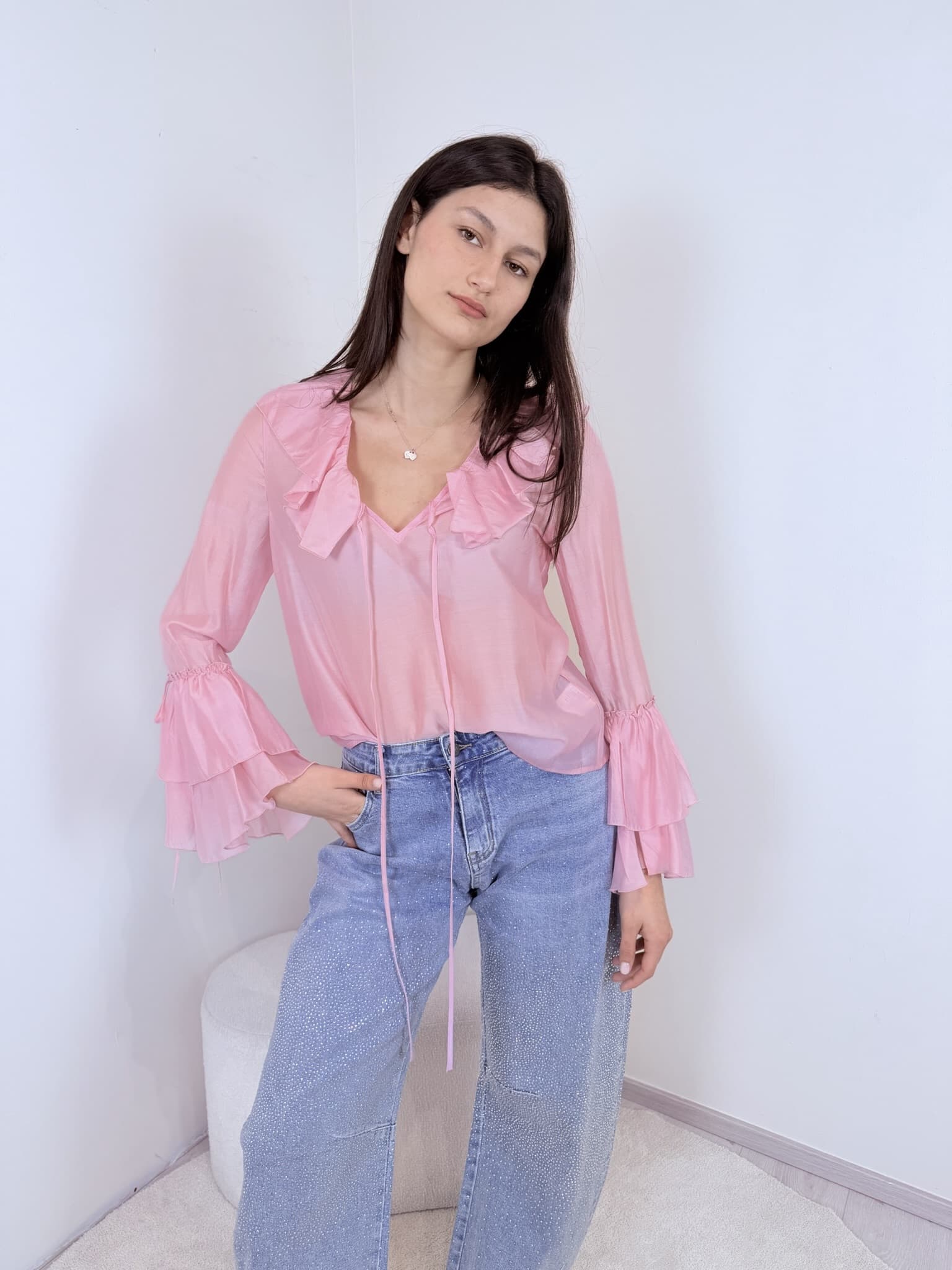 Camicia Rouches