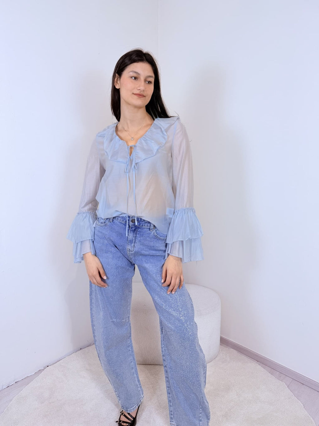 Camicia Rouches