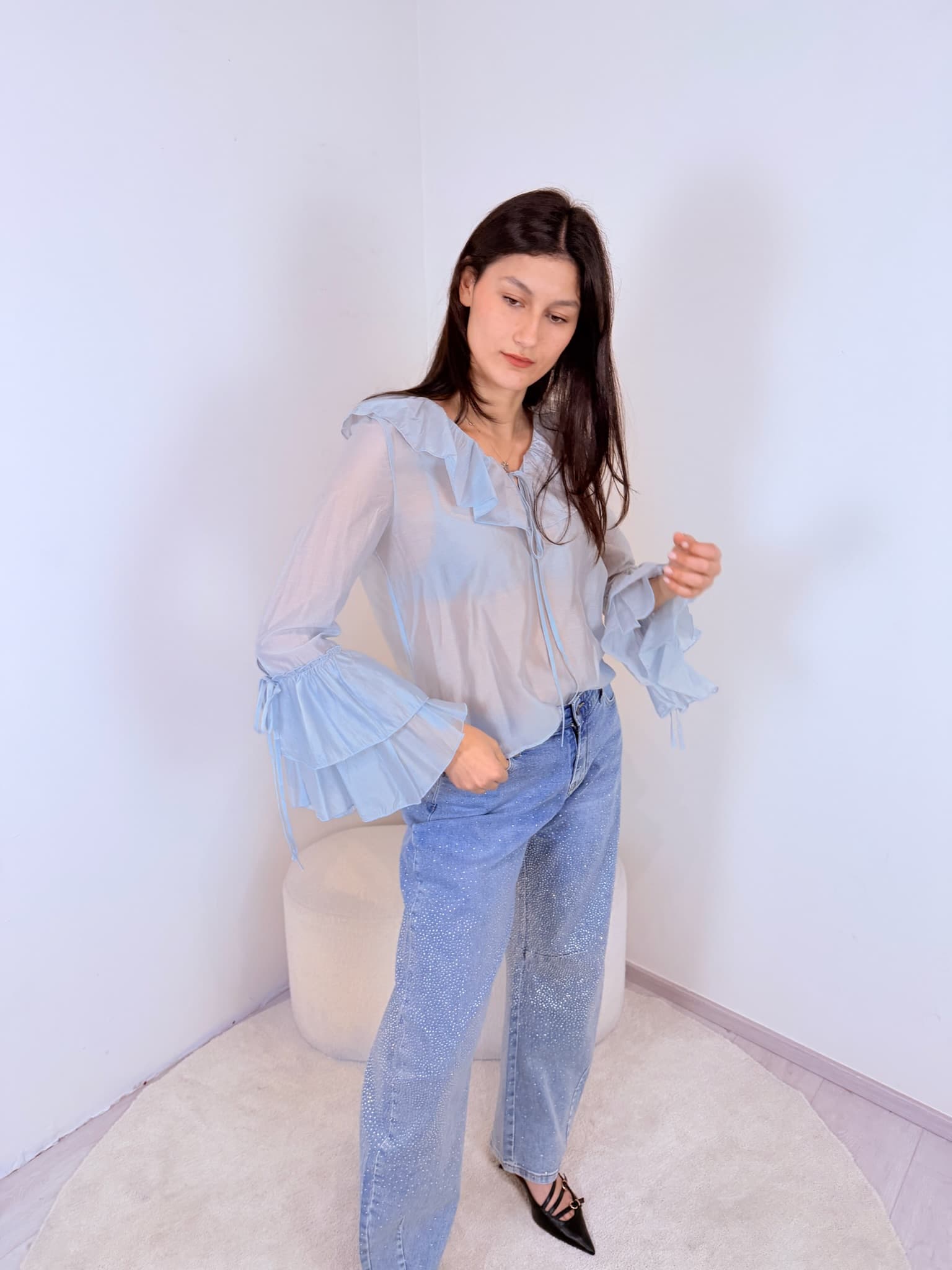 Camicia Rouches