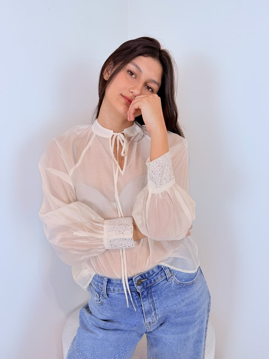 Blusa Strass