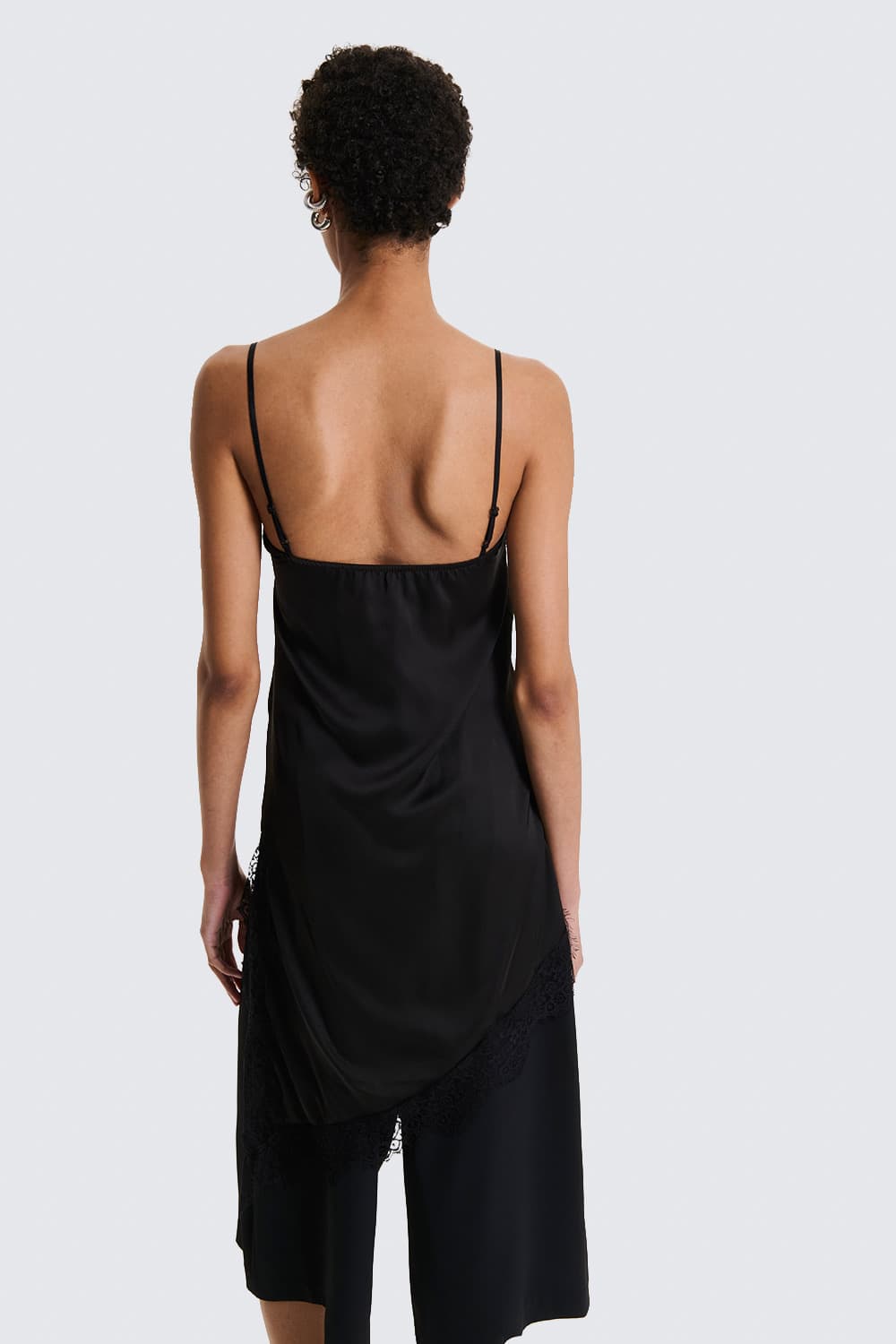 Abito Asimmetrico Con Pizzo