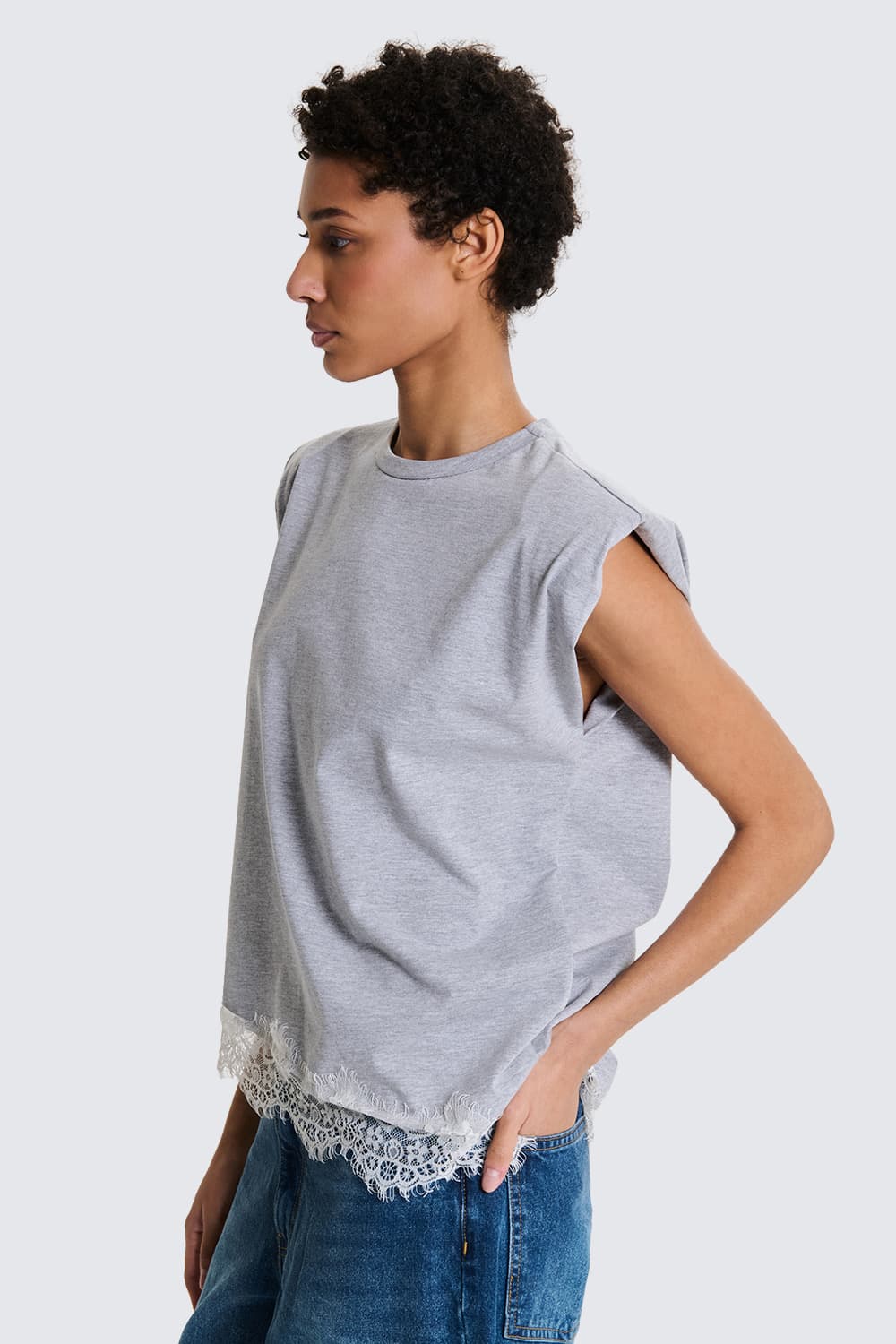 T-shirt Con Pizzo