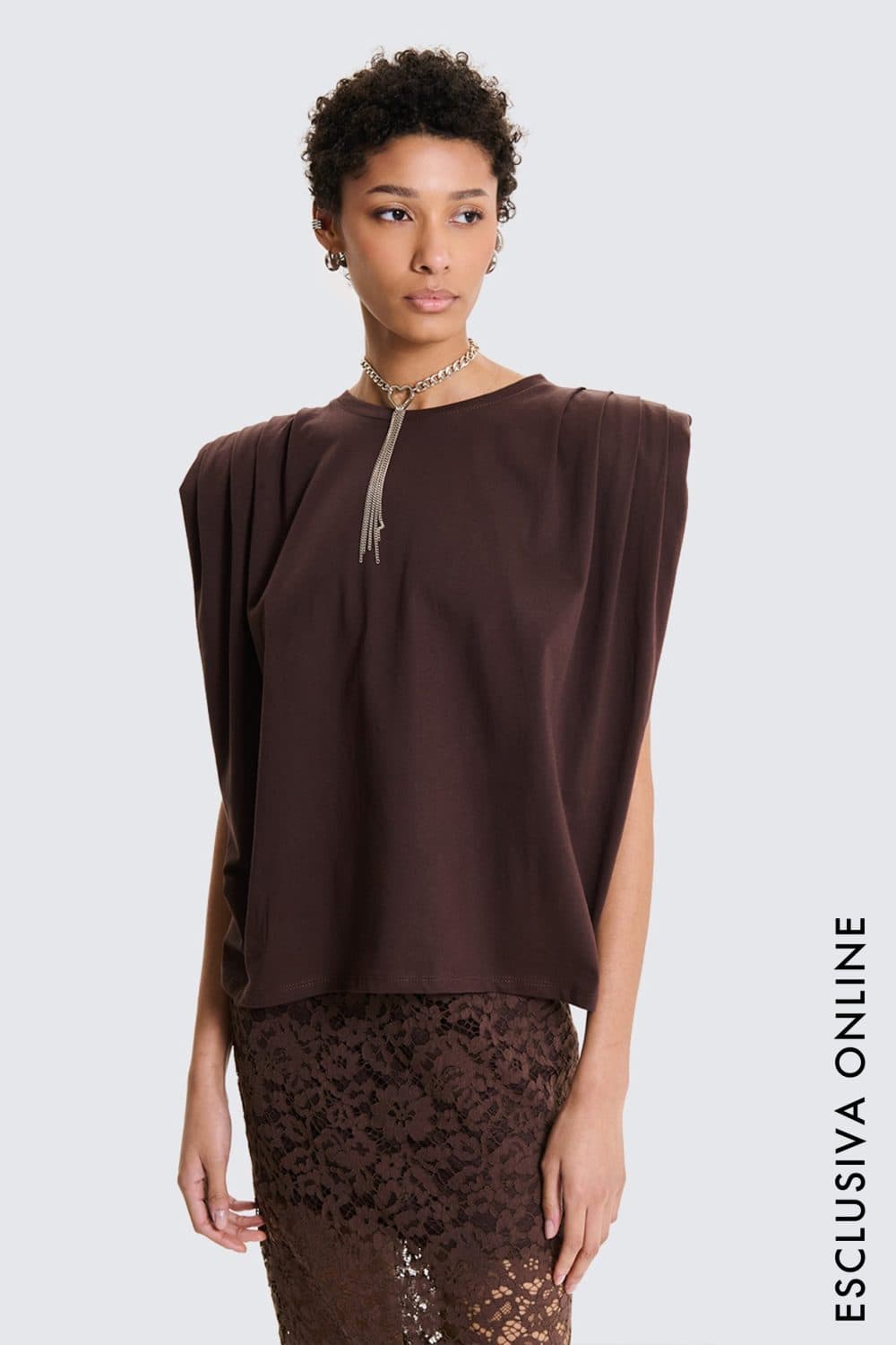 T-Shirt Con Spallina