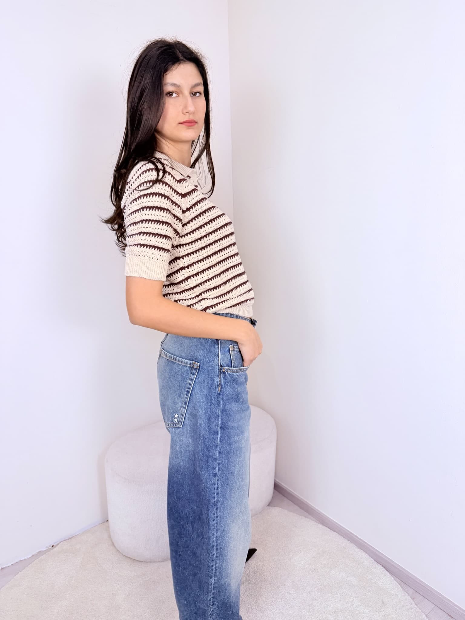 Polo Crochet mezza manica