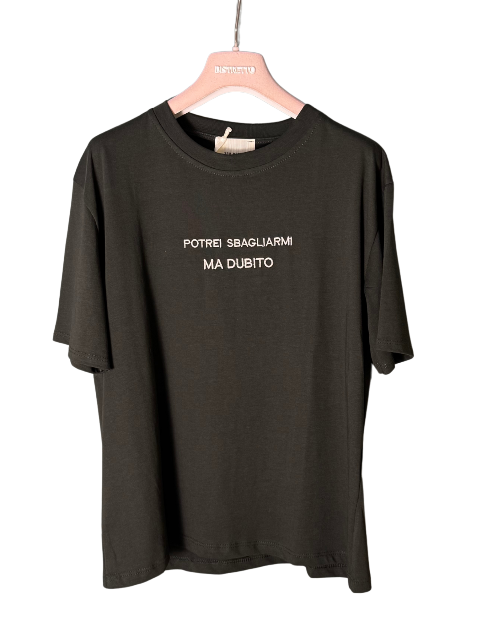 TEE RICAMATA "POTREI SBAGLIARMI"