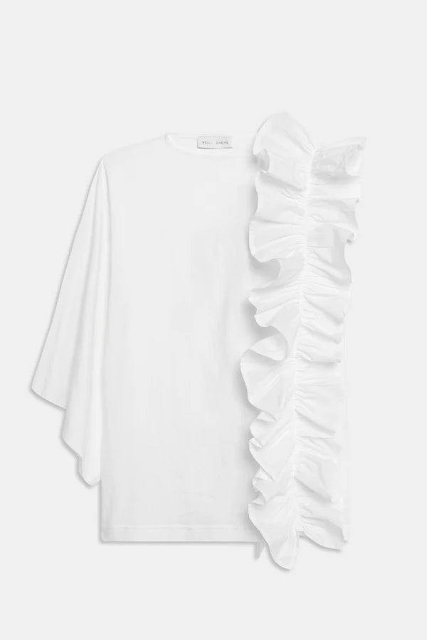 T-Shirt con Rouches